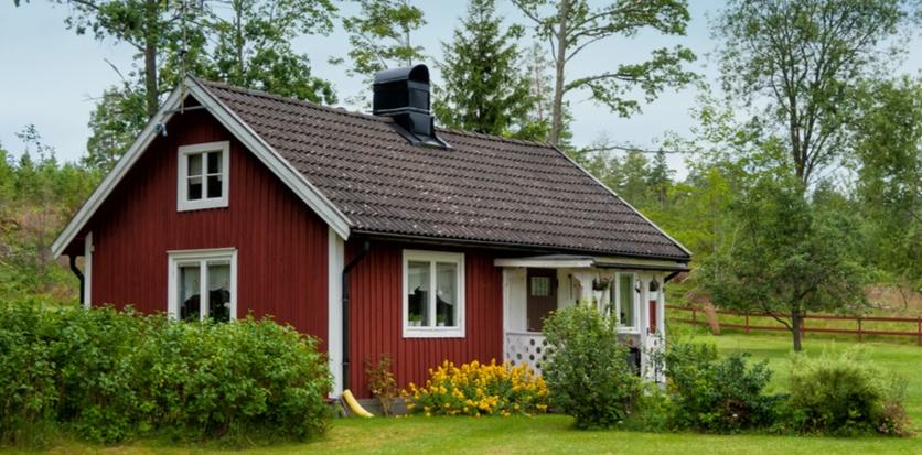 Äldre hus med modern ventilation